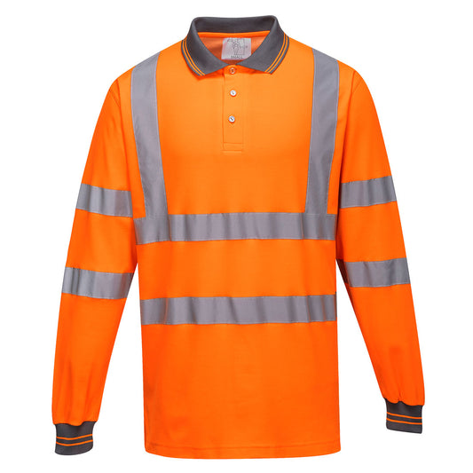 Hi-Vis Cotton Comfort Polo Shirt L/S (S271)