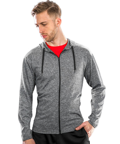 Marl Grey - Hooded tee jacket