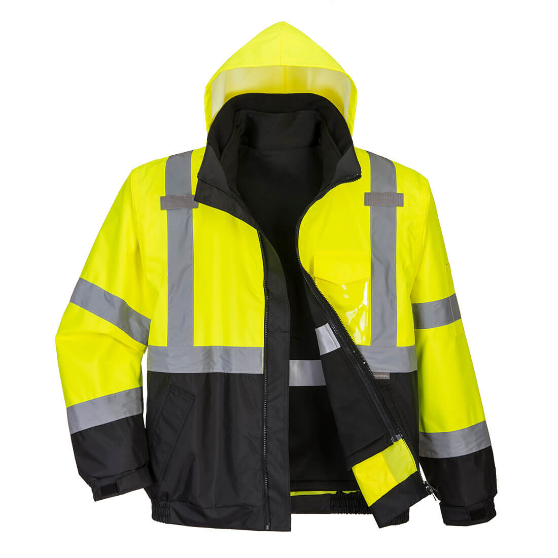 Hi-Vis 3-in-1 Contrast Premium Bomber Jacket (S365)