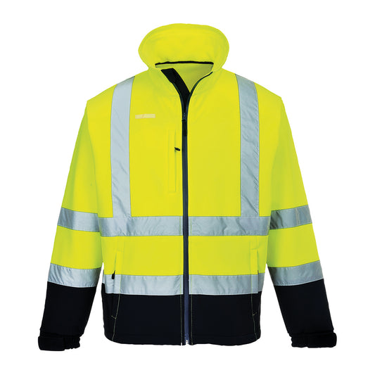 Hi-Vis Contrast Softshell (3L) (S425)