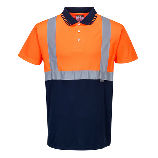Hi-Vis Contrast Polo Shirt S/S (S479)