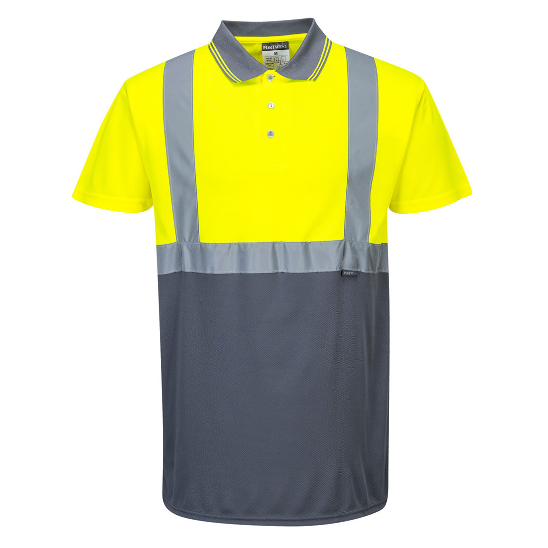 Hi-Vis Contrast Polo Shirt S/S (S479)