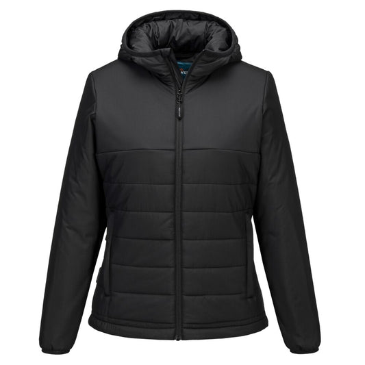 Professional Women's Hooded Insulated Baffle Jacket (S613)