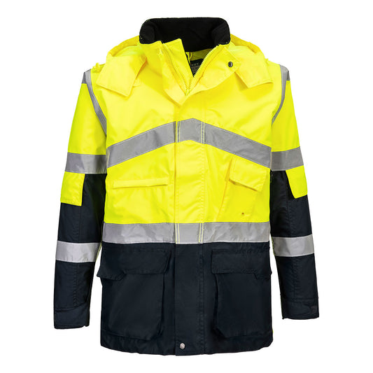 Hi-Vis Breathable Contrast Rain Jacket (S760)