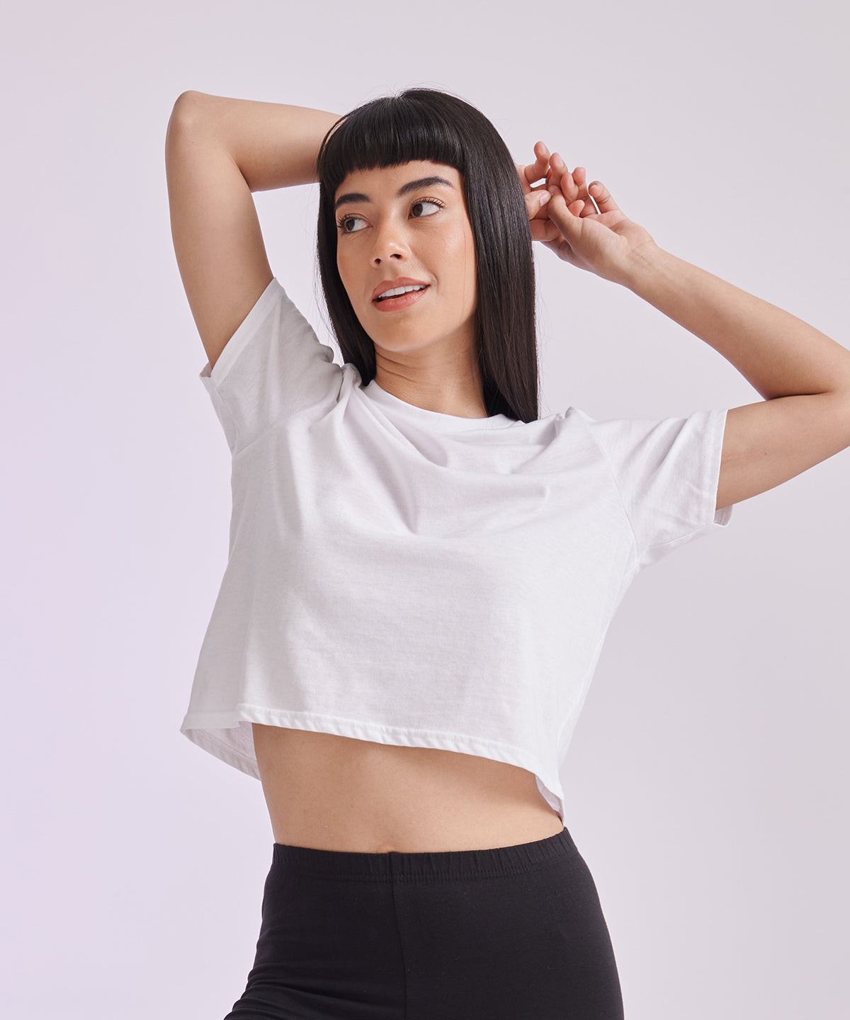 Black - Women's cropped boxy T