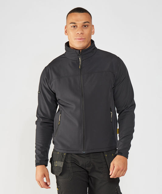 Black - Stanley Teton 2-layer full zip softshell