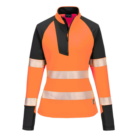PW3 Hi-Vis Women's 1/4 Zip Sweatshirt (T173)