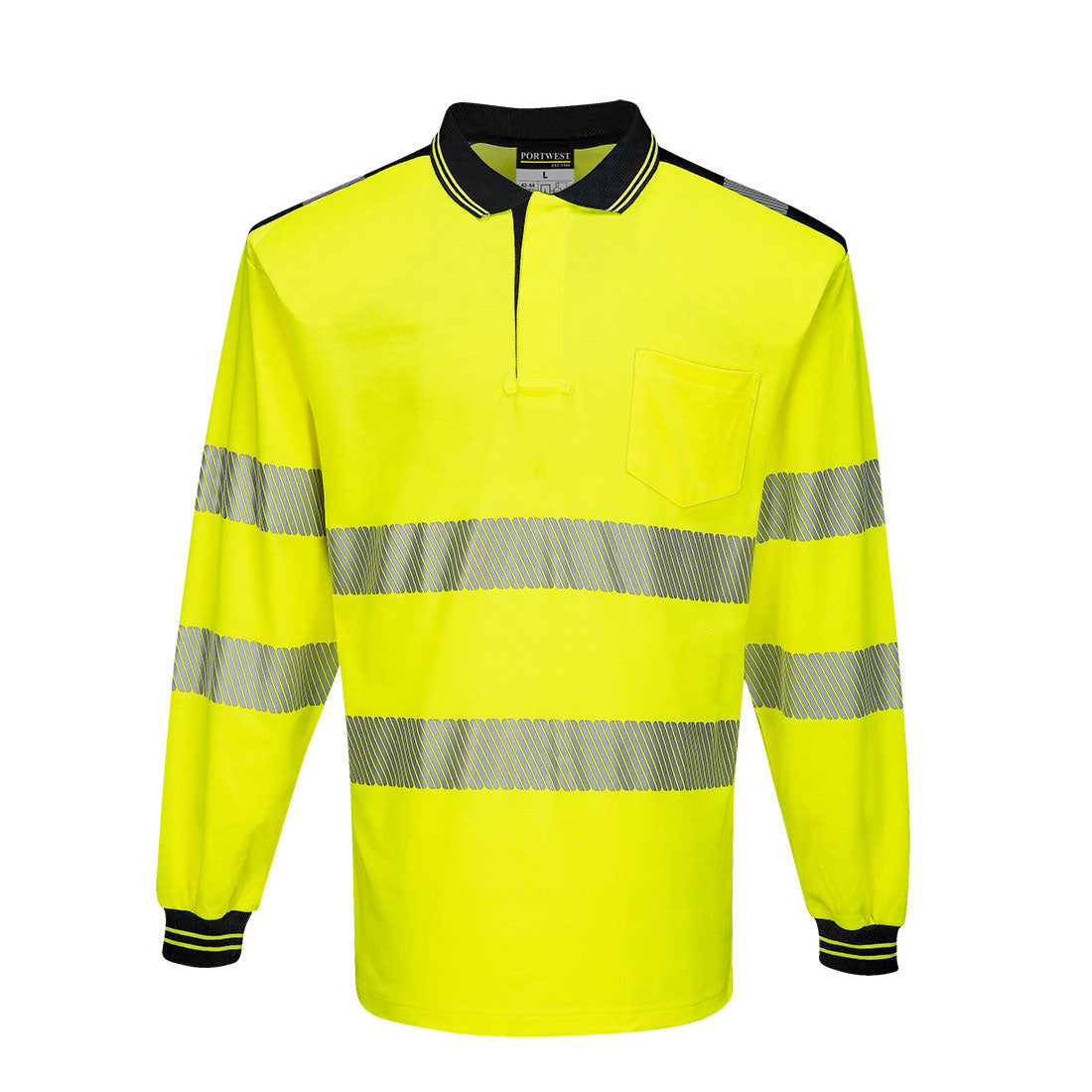 PW3 Hi-Vis Cotton Comfort Polo Shirt L/S (T184)