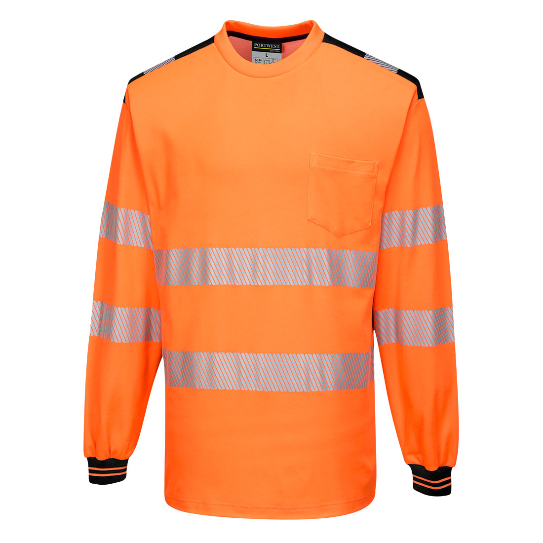 PW3 Hi-Vis Cotton Comfort T-Shirt L/S (T185)