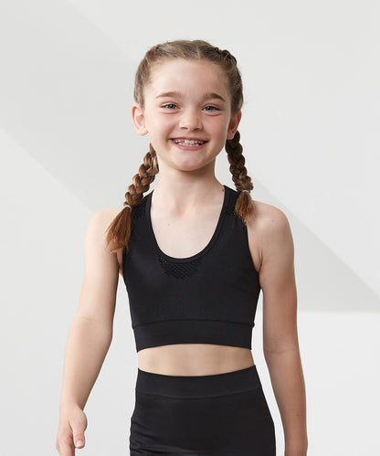 Black - Kids seamless crop top