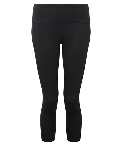 Black - Women's TriDri® recycled performance leggings 3/4 length