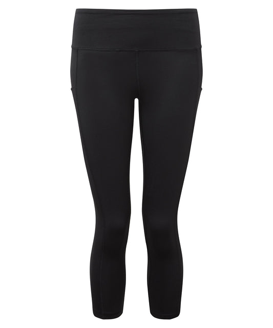 Black - Women's TriDri® recycled performance leggings 3/4 length