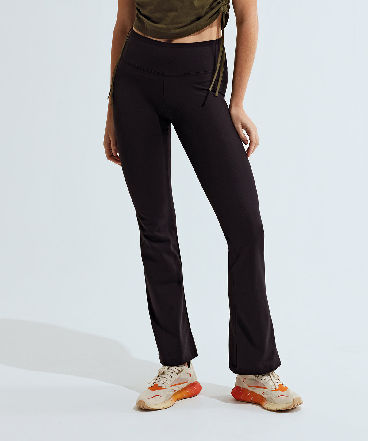 Black - Women’s TriDri® recycled flare leggings