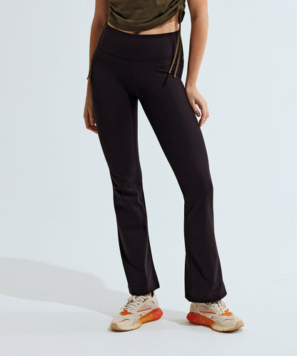 Black - Women’s TriDri® recycled flare leggings