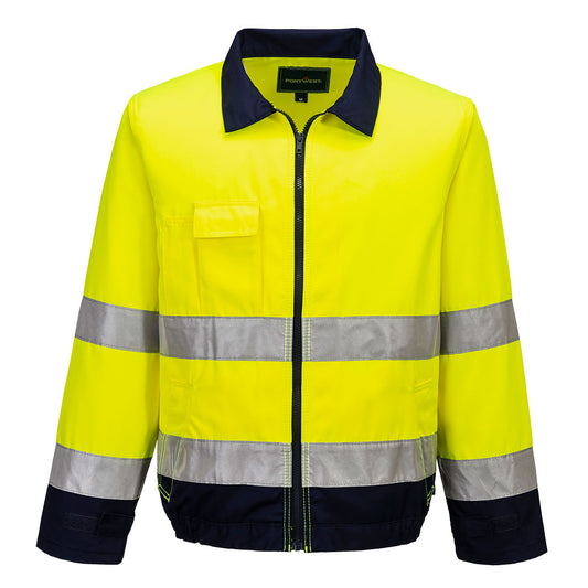 Madrid Hi-Vis Contrast Bomber Jacket (TX70)