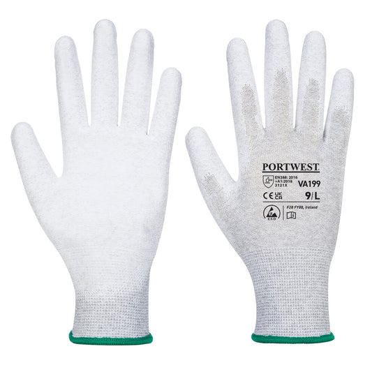 Vending Antistatic PU Palm Glove (VA199)