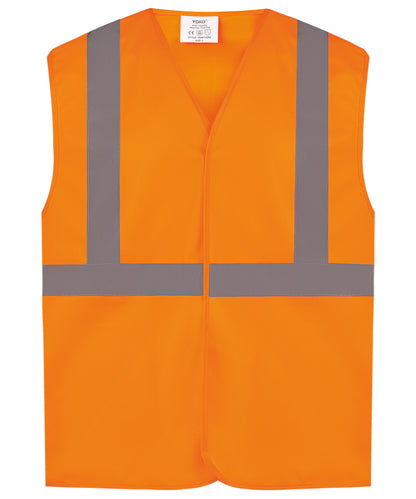 Orange - Hi-vis railway waistcoat class 2 (HVW118PE)
