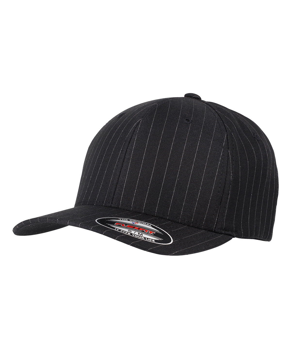 Black/White - Flexfit pinstripe (6195P)