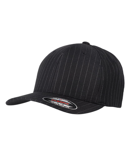 Black/White - Flexfit pinstripe (6195P)