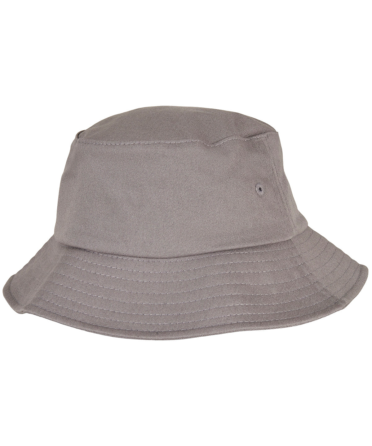 Grey - Kids Flexfit cotton twill bucket hat