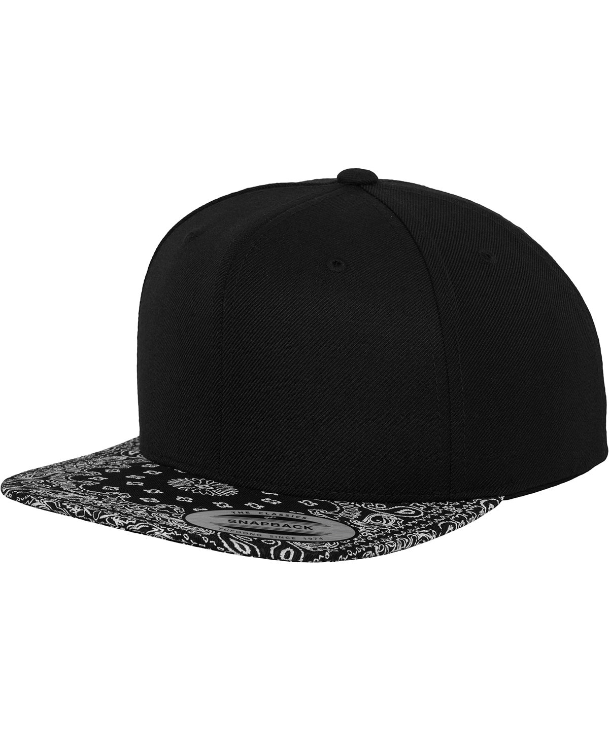Black/Paisley - Bandana snapback (6089BD)